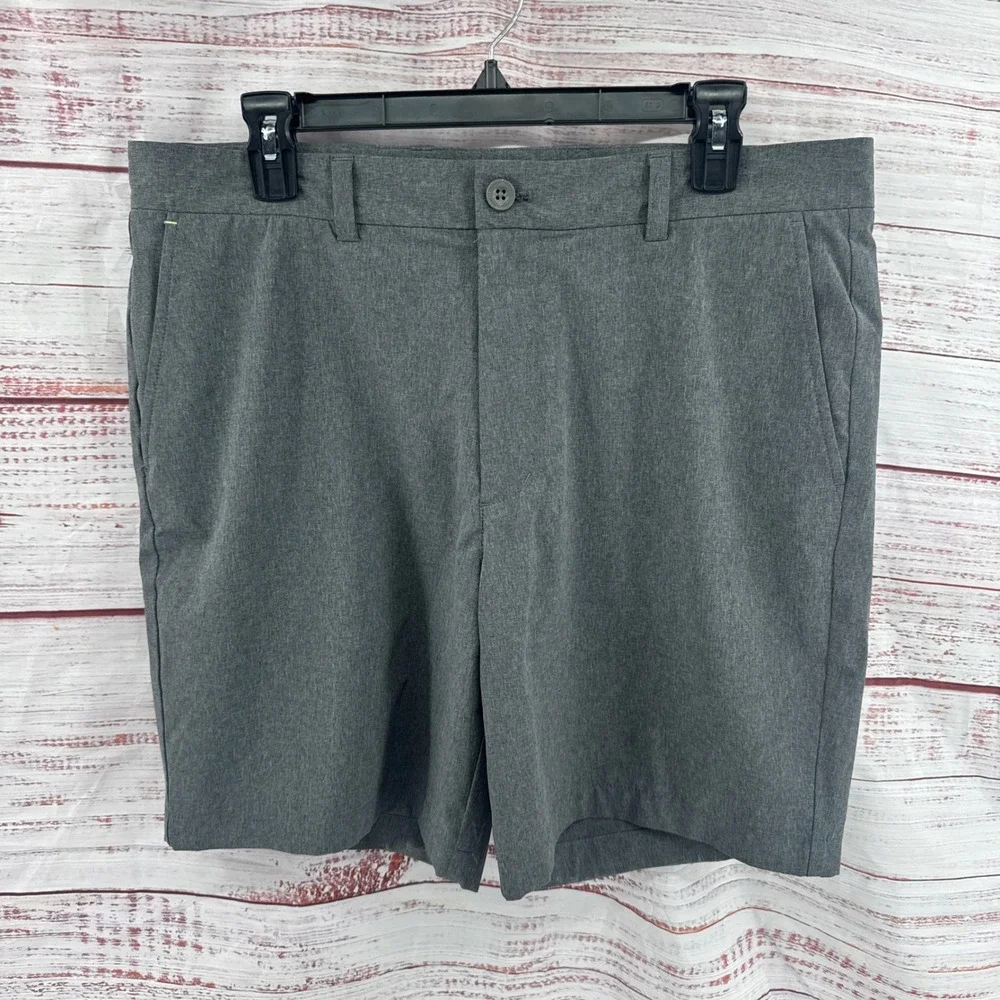Vineyard Vines Performance Breaker Shorts Mens 34‎ Gray Heather Stretch Golf